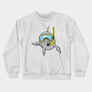 Dolphin Diver Snorkel Crewneck Sweatshirt